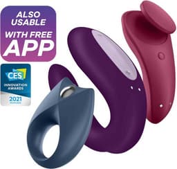 Satisfyer 'Partnerbox 3', incl. Apptoys, Double Joy, Sexy Secret, Royal One, oplaadbaar, waterdicht, huidvriendelijke siliconen — thumbnail 4
