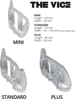 The Vice - Kuisheidskooi - Peniskooi - Chastity Cage - Transparant - Mini — thumbnail 13