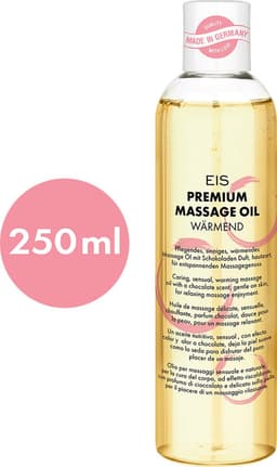 Premium massageolie verwarmend van EIS, stimulerend warmte-effect, chocoladearoma, 250 ml — thumbnail 3