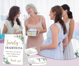 Babyshower Spel - Feestspel Kaarten - Feestactiviteit Organiseren - Dubbelzijdig Bord - 50 Kaarten - Groen — thumbnail 2