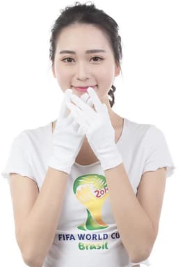 Witte Katoenen Handschoen Wit L - Handschoen L Wit – Munt Handschoen - Gezondheidszorg - Ziekenhuis - Beauty Center – Kapper - Jewelry - eczeem - allergie - juweliers – Handschoenen 100% Katoen maat L - 24 Stuks/12 Paar — thumbnail 2