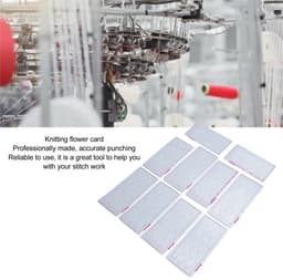 Dailygoods- Punching Cards Set - 10 Stuks - Professionele Plastic Kaarten - Voor Silver Reed Breimachine - Gebruiksvriendelijk - 10 Patronen - Breipatroonkaarten — thumbnail 5