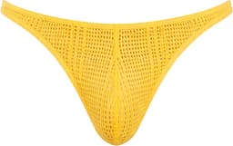 Barcode Berlin Thong Gor Yellow - MAAT M - Erotisch Heren Ondergoed - String voor Man - Sexy mannen String — thumbnail 1