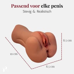 Pillow Pleasure® Olivia - 3-in-1 Pocket Pussy Basisbundel - Realistische Masturbator met Vagina, Mond & Anus - Inclusief Glijmiddel & Accessoires - Sexpop - Zelf aftrekken - Kunstvagina — thumbnail 4