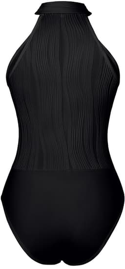 Body Dames – Elegante Zwarte Halter Body – Luxe Kwaliteits Bodysuit – Sexy Festival Look – Clubwear – Verfijnde Witte Lingerie Top – Stretch & Shaping – Lingerie Body Erotisch – Sexy Body – Bodystocking – Statement Piece – Maat XS/S, M, L, XL — thumbnail 5