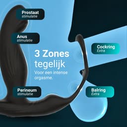 Dailyplay Prostaat Vibrator met Cockring – Verwarmende Anaal Stimulator met Afstandsbediening – Buttplug Dildo Vibrator – Sex Toys voor Mannen & Koppels – Anale Seks Speeltjes — thumbnail 3