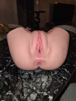 Masturbator- sex toys voor mannen- vagina en anus- vibreert- kunst vagina — thumbnail 2