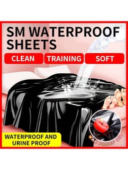 Oneay BDSM waterdichte lakens voor volwassenen, morsbestendig speellaken voor volwassenen, veelzijdige waterdichte matrashoes voor rommelig spel voor stellen en bescherming van het bed - (roze,2*2,1m) — thumbnail 8