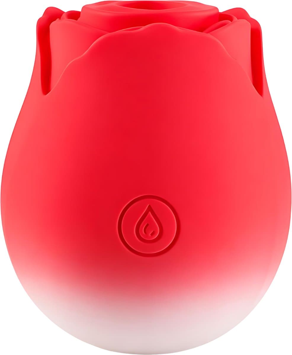 SF Toys Roos Vibrator Rood – Clitoris Stimulator – 10 Zuigstanden – Beschikbaar in 6 kleuren – Stil <50dB – Waterdicht – Magnetisch Oplaadbaar – Nieuwste generatie — afbeelding 1