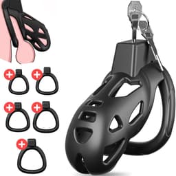Chastity Cage - Penis kooi - Kuisheidskooi voor mannen - Kuisheidsgordel - Kuisheidskooien - Seksspeeltjes voor koppel - Sexspeeltjes - Jespro — thumbnail 1