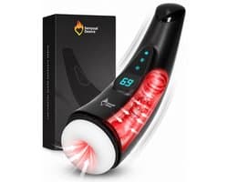 Sensual Desire® Pro Intense – Blowjob Simulator – Sex Toys voor Mannen Zelf Aftrekken – Pocket Pussy – Masturbator voor Man Automatisch – 18 Standen & Krachtige Zuigkracht – Verwarmend effect