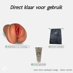 Pillow Pleasure® Sabrina – Masturbator voor man – Realistisch pocket pussy 2-in-1 – Sekstoys voor mannen – Perfect voor beginners — thumbnail 6