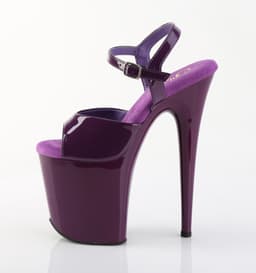 Pleaser - FLAMINGO-809 Sandaal met enkelband, Paaldans schoenen - US 7 - 37 Shoes - Paars — thumbnail 2
