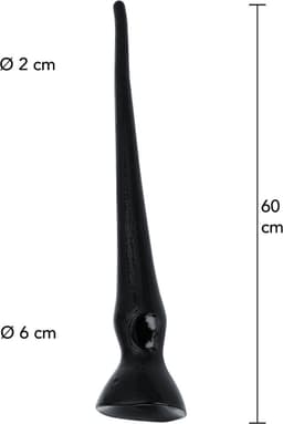 Extreme Anaal Trainer - Extra Lange Buttplug - Super Lange Zwarte Buttplug 60 cm — thumbnail 4