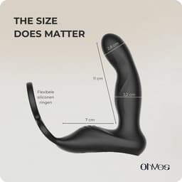 OHYES Prostaat Vibrator Mannen - Prostaat stimulator met cockring en afstandsbediening - Vibrerende buttplug - Anale speeltjes & Anaal vibrators — thumbnail 7