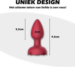 Intimate Desires® Rosey - Vibrerende Buttplug - 7 Standen - Afstandsbediening - Anaal vibrator - LED Licht - Oplaadbaar - Sex Toys voor mannen en vrouwen — thumbnail 8