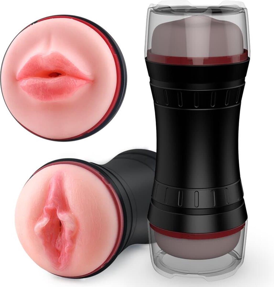 G-Toys® Mastrubator voor Man Pocket Pussy - 2 in 1 Blowjob & Pussy - Sex Toys voor Mannen - Mastrubators Mond en Vagina - Seksspeeltjes Erotiek Pijpen Zuigen - Pocketpussy — afbeelding 1
