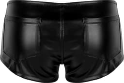 Lederen booty short vrouwen - Lage taille - Latex wetlook - Ritssluiting - Erotisch en sexy — thumbnail 5