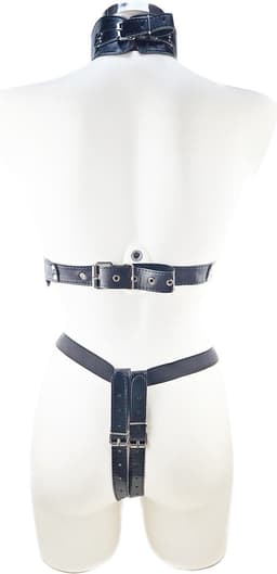 BNDGx® - Bondage tuig pak Harnas vrouw riem - Erotische sex Body Nep Leer - Verstelbaar - — thumbnail 6