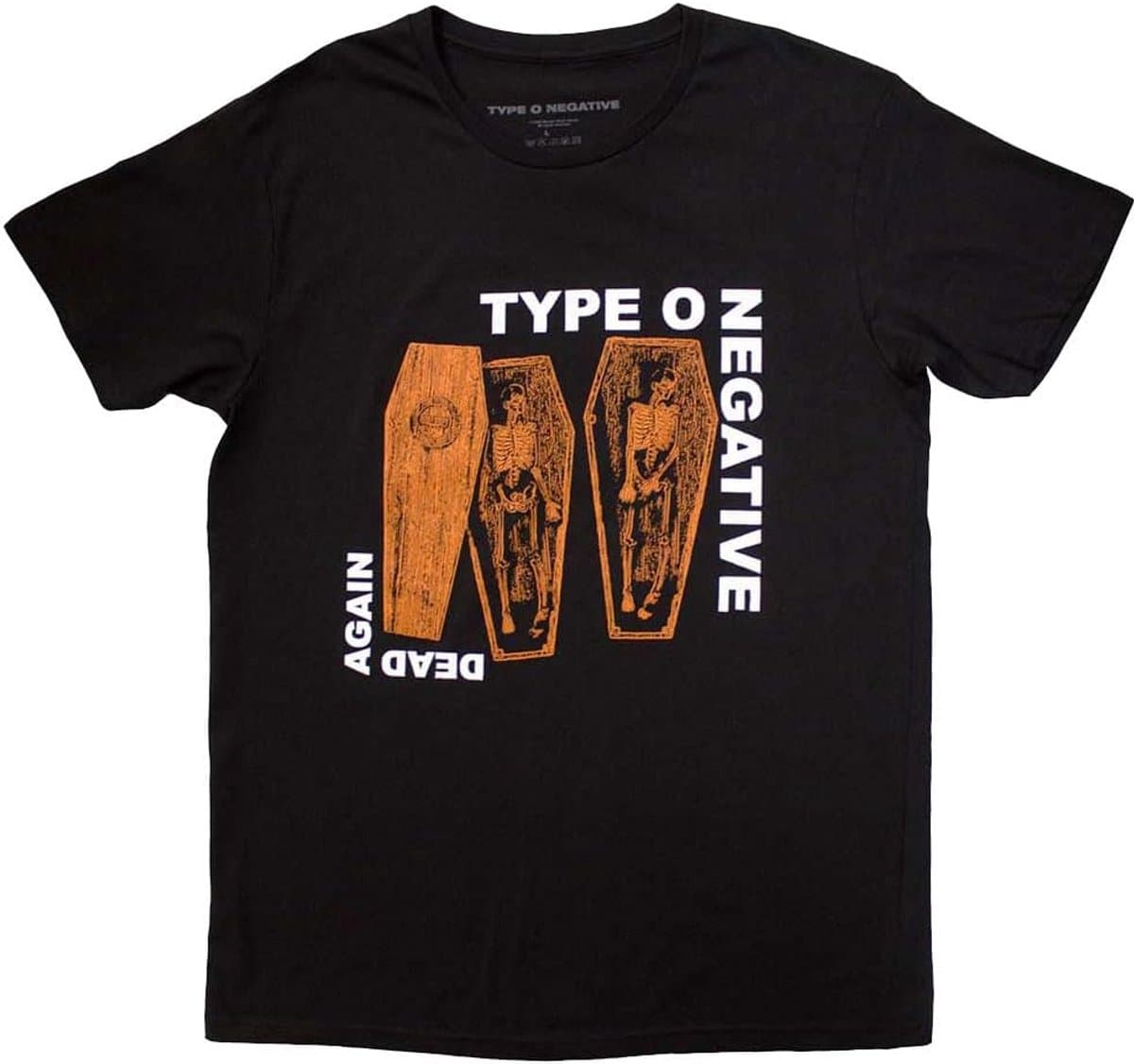 Type O Negative Dead Again T-shirt – Officieel Licentieproduct, Zwart, Uniseks — afbeelding 1