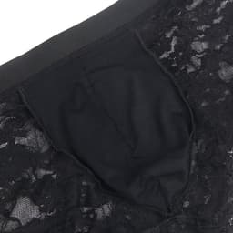 Zeloria Heren Kant Boxer – Transparante Erotische Lace Boxershort – Zwart – M – Stretch & Comfort — thumbnail 3