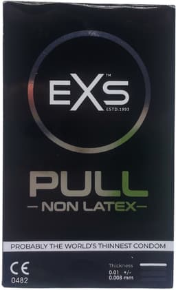 EXS Pull On Unique - 3 latexvrije condooms met pull-on strip — thumbnail 5