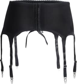 Zeloria Heren Jarretel Boxer Kant – Erotische Lingerie met Bandjes – Zwart – S – Exclusief Kousen — thumbnail 11