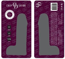 Deep Desire - Kleine Dildo - Kunstrubber - 11,5 cm - Transparant/Blauw — thumbnail 3