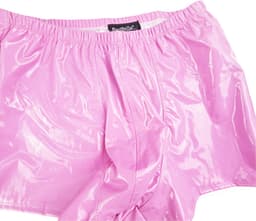 BamBella ® - Boxer short Maat L/XL Datex roze (Latex en stof SM kleding BDSM erotische heren kleding ondergoed lingerie onderbroek zwart — thumbnail 2