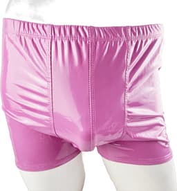 BamBella ® - Boxer short Maat L/XL Datex roze (Latex en stof SM kleding BDSM erotische heren kleding ondergoed lingerie onderbroek zwart — thumbnail 1