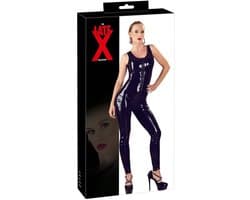 Mouwloos Latex Fetish Catsuit met Rits