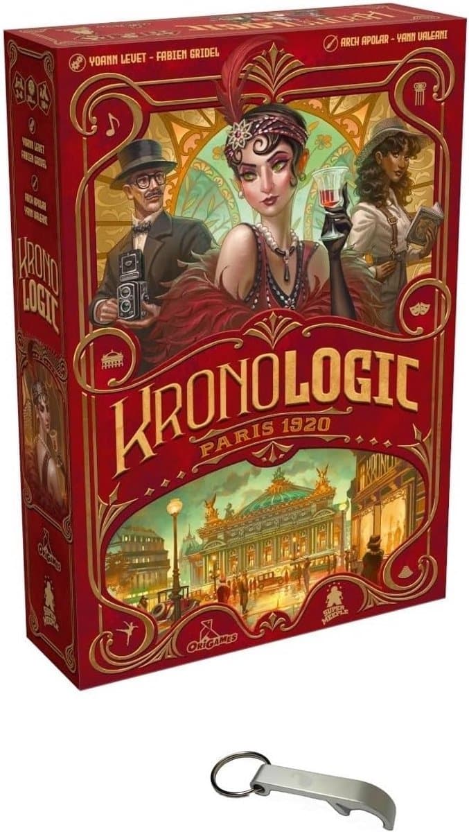 Logisch Deductiespel Kronologic Paris 1920 (Franse Versie) - Inclusief Extra Scenario — afbeelding 1