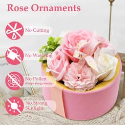 7 Eeuwige Rozen in Luxe Geschenkdoos - Geurende Kunstbloemen, Romantisch Valentijnscadeau — thumbnail 2