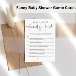 50 Baby Voorspelling Kaarten Babyshower Spel Neutraal - 14 Spellen Set — thumbnail 5
