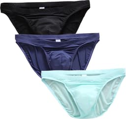 Herenslip Set - Zijde Ondergoed - Dagelijks Comfort - Ultra Dun Ademend - 3 Stuks — thumbnail 1