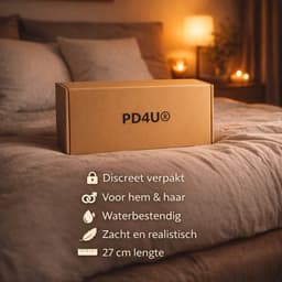 DILDO XXL met zuignap 27 cm - Super realistisch gevoel - Luxe Uitvoering - Flexibel - Siliconen - Inclusief Schoonmaakdoekje — thumbnail 5