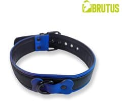 Brutus Vegan Puppy Collar - Zwart/Blauw