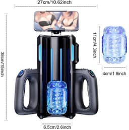 Norvia Automatische Mastrubator Voor Mannen - Sex Toy - Pocket Pussy - 72 Modi - 3 Niveaus - Met Telefoonhouder - Intense Ervaring — thumbnail 2