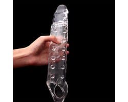 28 cm Long Penis Extension Sleeve transparant kleur penis verlenger penis verdikker voor mannen