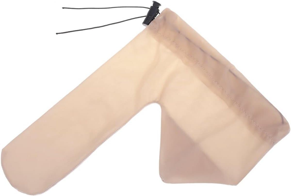 Heren doorzichtige string met voorgevormde pouch en koord, blauw — afbeelding 1