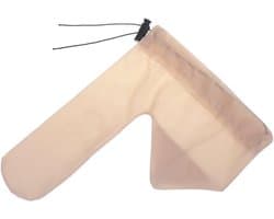 Heren doorzichtige string met voorgevormde pouch en koord, blauw