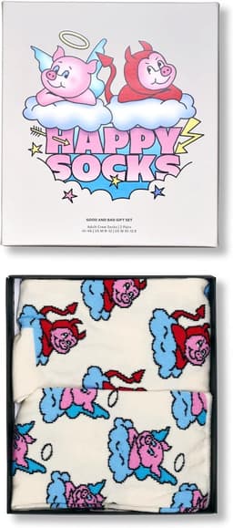 Vrolijke Sokken Set Cadeaubox Mannen en Vrouwen Maat 36-40 Twee Paar — thumbnail 5