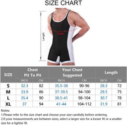 Erg Strakke Worsteltanktop voor Mannen - Mouwloze Atletische Bodysuit voor Sport en Fun — thumbnail 3