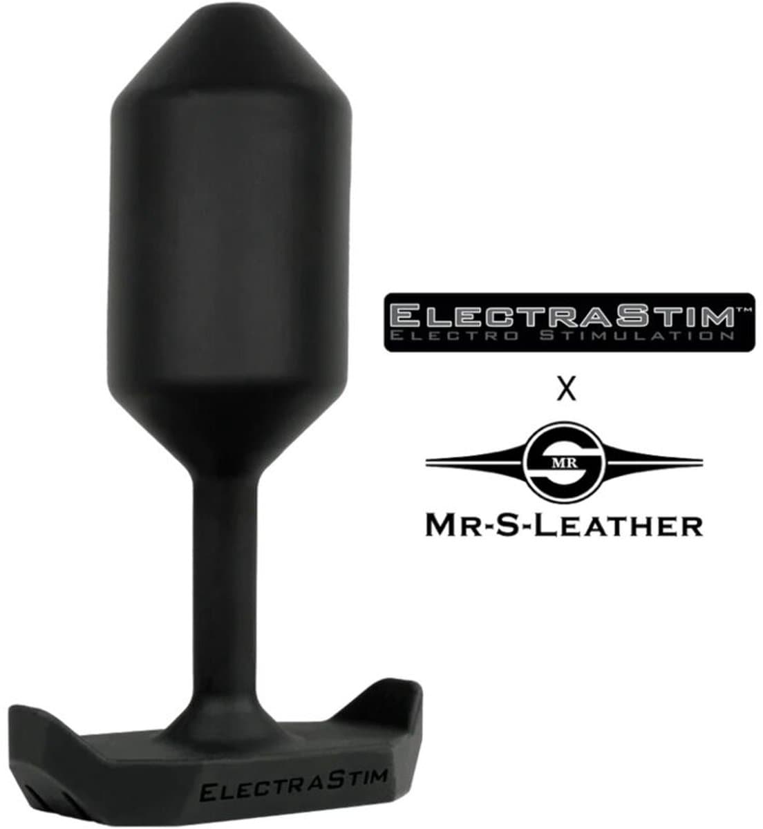 ElectraStim - Electrosex - Mr. S Leather Electro Buttplug - Zwart — afbeelding 1
