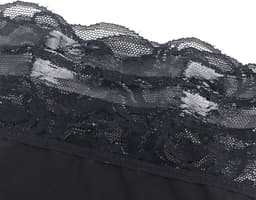 Zeloria Matte Wetlook / PU leer Kousen met Kant Rand – Zwart – Thigh High Stockings met Lace Top – XS-M — thumbnail 10