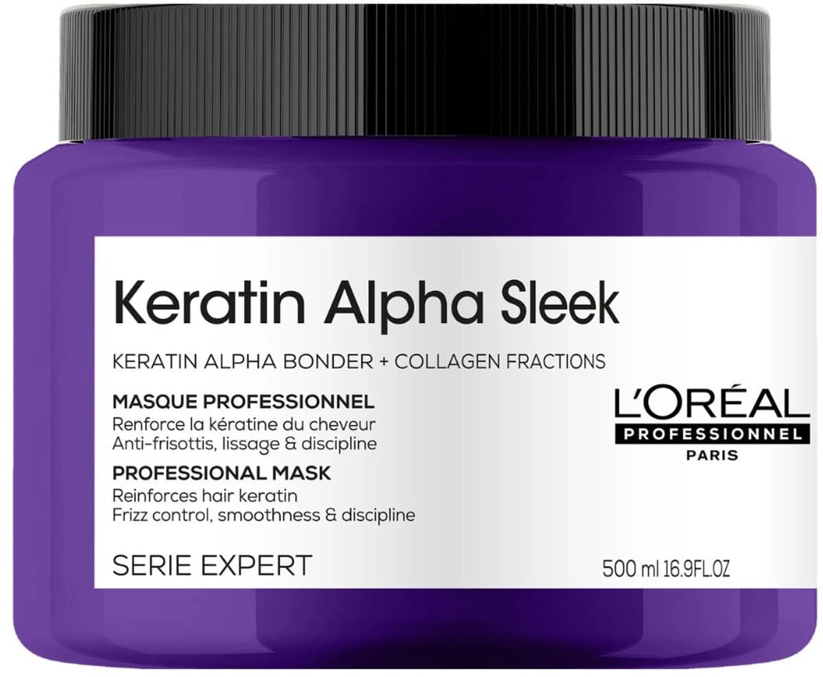 L'Oréal Professionnel - Keratin Alpha Sleek Mask - 500ml — afbeelding 1
