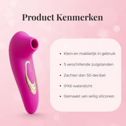 Luchtdruk Vibrator - Tepelzuiger - Clitoris en G-Spot Stimulator - Mini Reis Vibrator — thumbnail 3