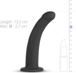 EasyToys - Pegging Starter Set - Siliconen Strap On - Glad - Dildo's - Sex Toys voor Vrouwen en Mannen - Dildo Mannen Anaal - Zwart — thumbnail 7