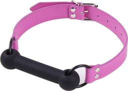 Banoch - mondknevel recht siliconen - roze bit gag - bondage — thumbnail 10