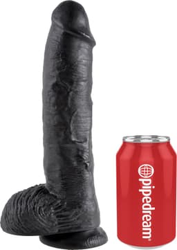 Pipedream King Cock realistische dildo Cock - With Balls bruin - 10,51 inch — thumbnail 2